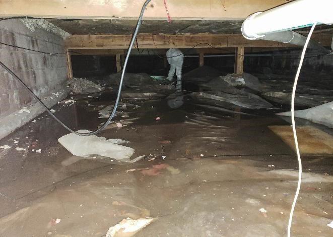 A Flooded Crawl Space | Heavy Rain