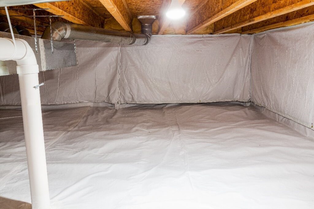 A White Crawl Space | DIY Crawl Space Encapsulation