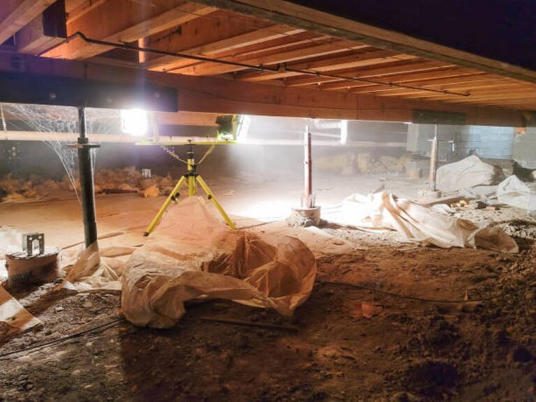 crawl space moisture barrier